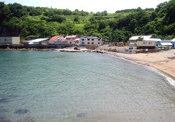 高島の海水浴場
